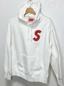 Supreme シュプリーム S Logo Hooded Sweatshirt Hoodie 7color パーカー S 白