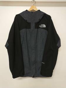 THE NORTH FACE NOVELTY MOUNTAIN JACKET NP61545 マウンテンパーカー サイズL GIRE-TEX インディゴ×ブラック メンズ秋冬物