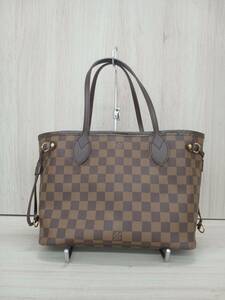 LOUIS VUITTON ダミエ VI2028 ネヴァーフルPM N51109トートバッグ 内ポケットペン跡有