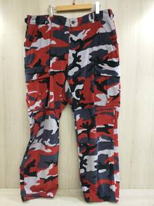 冬 Supreme シュプリーム Nike コラボ 22ss Arc Corduroy Cargo Pant Red Camo コーデュロイパンツ XL レッド