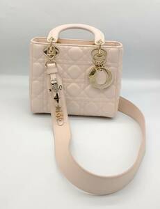 Christian Dior クリスチャンディオール M0538ONGE LADY DIOR MY ABCDIOR バッグ ピンクゴールド