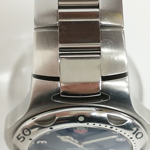 【1円スタート】タグ・ホイヤー TAG HEUER WL1112 PQ2001 キリウム プロフェッショナル 青文字盤 デイト 3針 クォーツ メンズ 腕時計の画像2