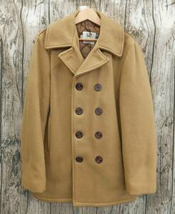 SCHOTT 740N PEA JACKET ピーコート Size38 キャメル ベージュ USA製 ショット