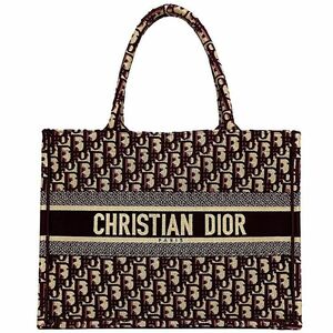 Christian Dior Сумка-тоут Book Tote Bordeaux Бежевый косой M1296ZRIW красивый жаккард