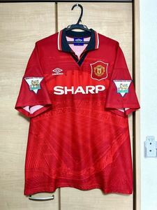 1994-96 マンチェスターユナイテッド エリック・カントナ ユニフォーム 正規品 XLサイズ UMBRO プレミアリーグ フランス代表 マンＵ 