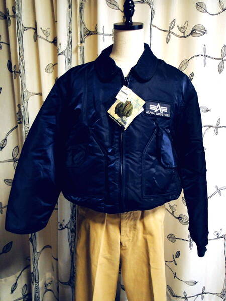 90's デッドストック アルファ CWU-45/P Made in U.S.A. フライトジャケット 送料込