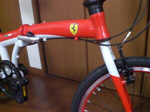 フェラーリオフィシャルライセンス品《 Ferrari F207A ライトカスタム 20インチ/406 折りたたみ自転車 》DAHON OEM? SHIMANO7速 