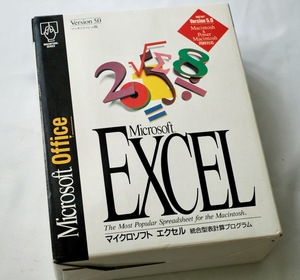 ★ジャンク扱い！★　Excel for Mac Ver 5.0 マイクロソフト Microsoft FD版　