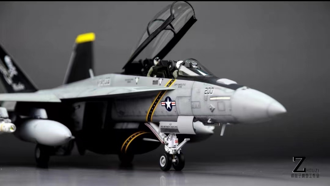 1/48 アメリカ海軍 F-18F スーパーホーネット 塗装済完成品, プラモデル, 航空機, 完成品