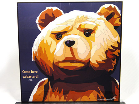 [Nuevo No. 22] Panel de arte pop Ted Movie, Obra de arte, Cuadro, Retratos