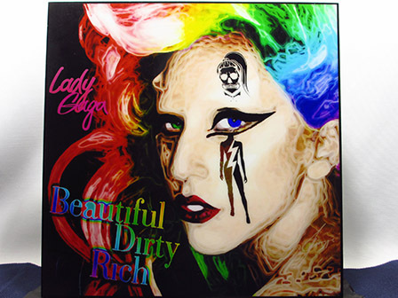 [Neu Nr. 263] Pop Art Panel Lady Gaga, Kunstwerk, Malerei, Porträts