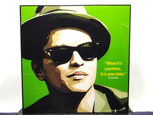 Art hand Auction [Neu Nr. 139] Pop Art Panel Bruno Mars, Kunstwerk, Malerei, Porträts