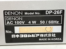 DENON DP-26F レコードプレーヤー デノン オーディオ 音響機材 ジャンク K8050531_画像3