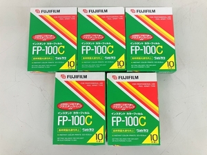 FUJIFILM 富士フイルム FP-100C インスタントカラーフィルム 8.5 × 10.8cm 10枚撮り 5個セット 有効期限切れ ジャンク K8200737