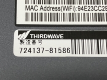 Thirdwave GALLERIA UL7C-R36 i7-11800H 16 GB SSD 500GB RTX 3060 15.6型 win10 ノートパソコン PC 中古 良好 M8092691_画像10