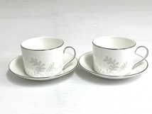 WEDGWOOD VERA WANG カップ&ソーサ― ペアカップ ウエッジウッド 中古 O8200535_画像1