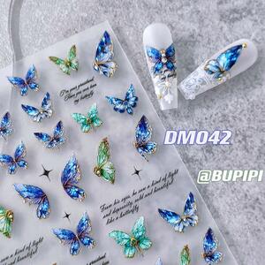 ネイルパーツ ネイルシール 蝶 つばさ はね バタフライ 繊細 ネイルアート デコ用品 貼る 3D