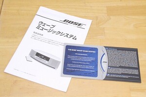 ///BOSE Wave Music System 取扱説明書＋音質チェックCD ///