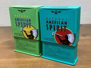 アメリカンスピリット ノベルティ　ポップアップ型タバコ缶ケース　2色2個セット　アメスピ　American Spirit