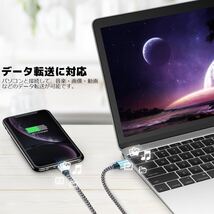 Type-C 編み込み ケーブル タイプ C コード 充電 充電器 GALAXY NOTE S9 10 20 21 22 S23 5G Ultra ＋ Plus A21 22 23 41 51 52 53 A54_画像3