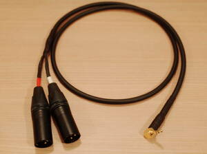 ★MOGAMI 2549 XLR2オス-L型ステレオミニプラグ3.5mm 変換ケーブル 2.5m Yケーブル 金メッキ OYAIDE P-3.5GL NC3MXX-B ブランド-長さ変更可