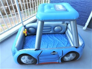 ☆子供用 自動車型プール （約)145×103cm×4２cm ベビー 水遊び 家庭用 プール☆