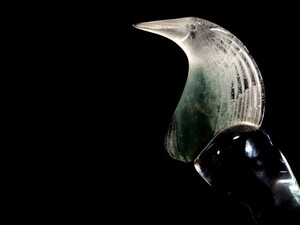 Daum/ドーム/「鳥/バード」/彫刻/高:約32cm/クリスタルガラス/フィギュリン/置物/オブジェ/フランス/美術品