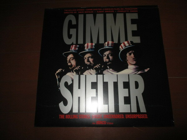rolling stones / gimme shelter (RARE!!未開封レーザーディスク2枚セット送料込み!!)