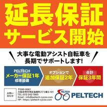 電動自転車 電動アシスト自転車 オールブラック TDN-208L 8Ah ペルテック ＰＥＬＴＥＣＨ ＣＹＣＯＯ ２０インチ 折畳み自転車 外装６段_画像9