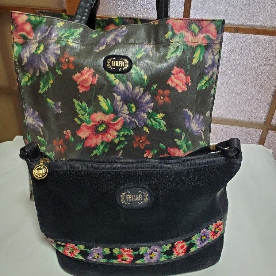 フェイラー ラブラリー キャッツ トートバッグ FEILER ミニバッグ