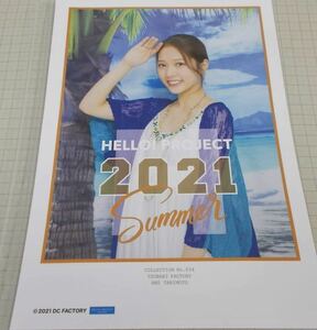 【谷本安美・34】コレクションピンナップポスター ピンポス Hello! Project Hello! 2021 Summer Sapphire & Ruby