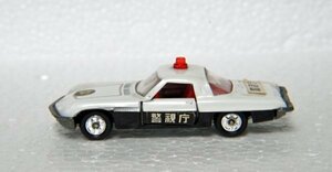 トミカ （黒箱）日本製　美品　当時もの　1Eホイール　No.45　マツダ　コスモスポーツ　パトカー　箱無　 tomica ミニカー