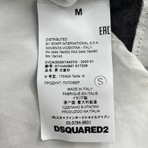 Ej25 イタリア製 DSQUARED2 ディースクエアード ドッキング半袖シャツ サイズM バイカラー メンズ トップス ベスト 切替 ウール コットン_画像7