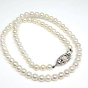 高品質!!◆アコヤ本真珠ベビーパールネックレス◆N 16.1g 39.5cm 5.0-5.5mm珠 真珠 pearl necklace ジュエリー DA0/DA0