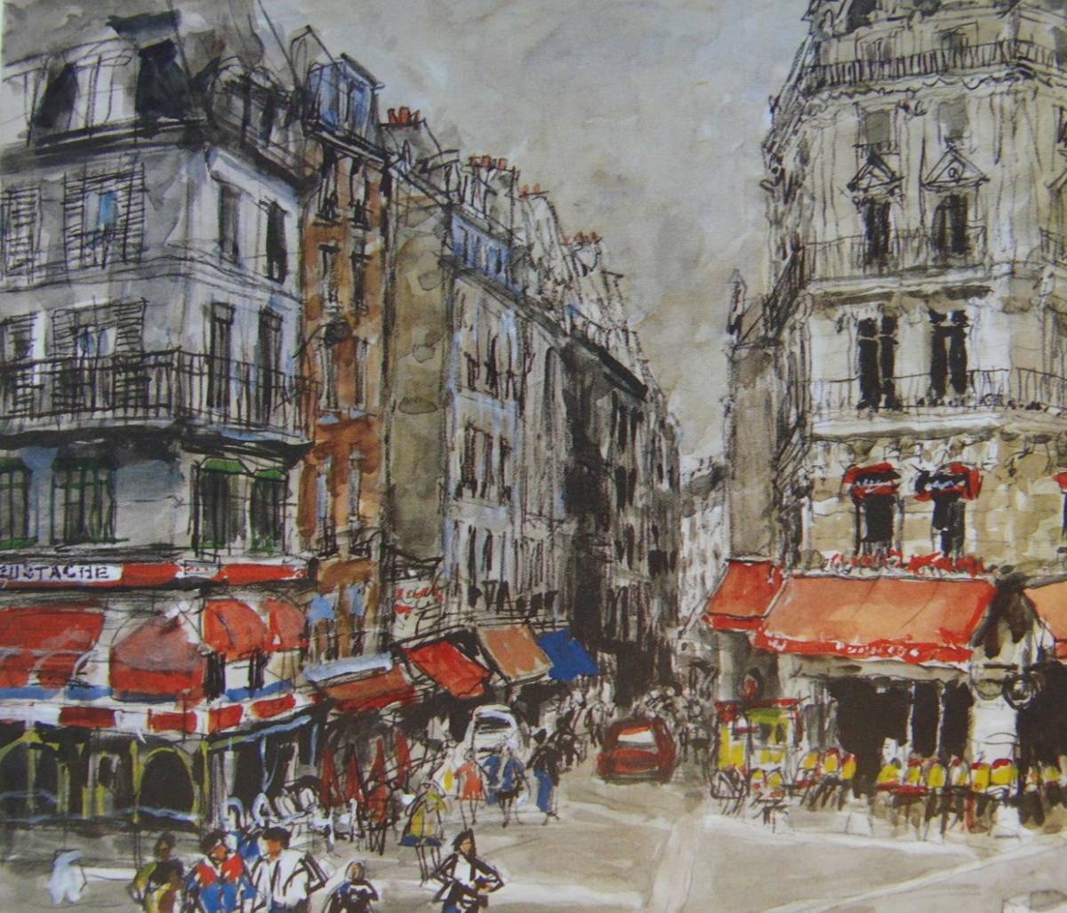 Yukio Kodama, City of Les Halles, Popular works, Europe, Landscape, Rare art books and framed paintings, New high-quality frame included, In good condition, free shipping, Artwork, Painting, Portraits