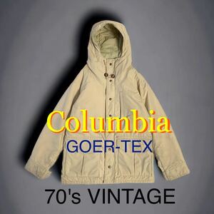 70's VINTAGE Columbia GOER-TEX イエローストーンタグ 中綿 マウンテンパーカー マンパ マウンパ コロンビア ゴアテックス 70年代 古着