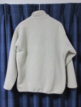 ☆自宅室内での試着のみ☆Patagonia/パタゴニア　メンズ　シンチラスナップT　プルオーバー Oatmeal Heather　オートミール　L　フリース_画像3