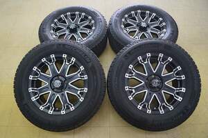 送料無料【中古 SET】245/65R17 ミシュラン X-ICE MICHELIN 18年 ROCKKELLY MX-II 632 5H114.3 7.5J+38 フォード エクスプローラ