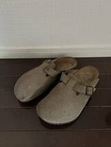 ビルケンシュトック ボストン BIRKENSTOCK BOSTON ベージュ スウェード 43 28.0 RHC ロンハーマン購入_画像2