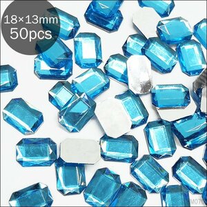 large grain acrylic fiber Stone (70) rectangle star anise shape light blue 50 piece entering 18×13mm hand made biju- deco parts handicrafts supplies /21