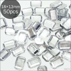  large grain acrylic fiber Stone (74) rectangle star anise shape crystal 50 piece entering 18×13mm hand made biju- silver deco parts handicrafts supplies /1