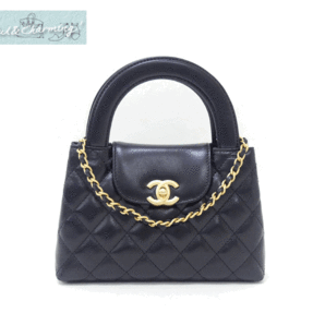 未使用 新作 CHANEL ミニショッピングバッグ ブラック ゴールド金具 AS4416 '23年AW 国内購入の画像1