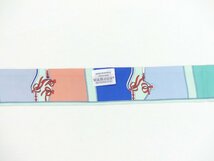 HERMES ツイリー シルクスカーフ 『カマイユ』ヴェールドー/ブルー/コライユ '19年商品_画像3