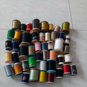 ② thread * Showa Retro * sewing-cotton *reji long thread * together * silk thread *