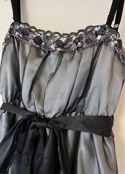 ★新品★ ドレス/ワンピース レース/チュール ブラック 9号/M