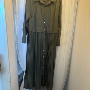 ZARA プリーツシャツワンピース