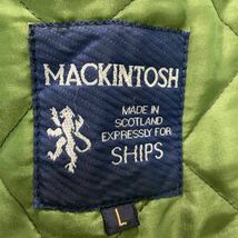 【希少・Lサイズ】マッキントッシュMACKINTOSH シップスSHIPS キルティング ジャケットコート アウター 中綿 秋冬メンズ ブラウン グリーン_画像9