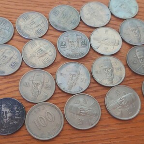 100ウォン 硬貨 1972年 1974年など 19枚 まとめて 韓国 KOREA 旧デザイン の画像4