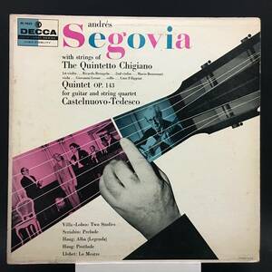 ◆ Segovia ◆ Guitar Solos ◆ DECCA 米盤 深溝 フラット