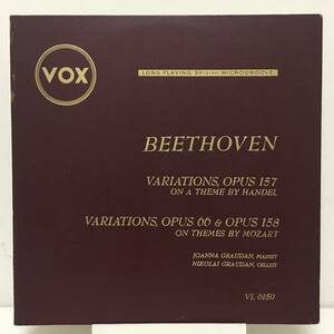 ◆ Beethoven ◆ Variations Opus ◆ VOX 米盤 深溝 重量 フラット